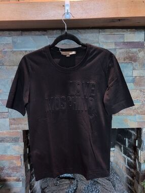 Love Moschino Black Unisex Crewneck Top
